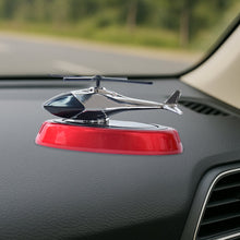 Solar-Powered Rotating Helicopter Car Air Freshener car dash decoration