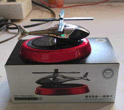 Solar-Powered Rotating Helicopter Car Air Freshener car dash decoration