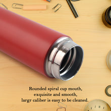 Red Vacuum Insulated Water Bottle with LED Temperature Display (1 Pc  500ml)