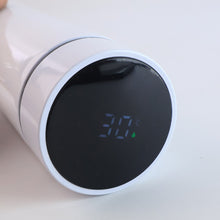 White Vacuum Insulated Water Bottle with LED Temperature Display (1 Pc  500ml)