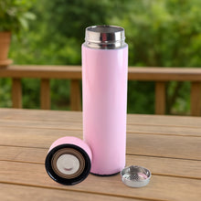 Pink Vacuum Insulated Water Bottle with LED Temperature Display (1 Pc  500ml)