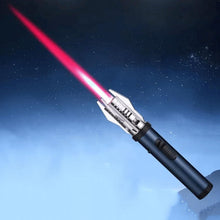 Metal Jet windproof flame Lighter for kitchen and outdoor. adjustable flame. refillable with butane gas.