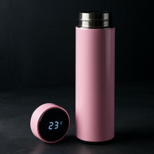 Pink Vacuum Insulated Water Bottle with LED Temperature Display (1 Pc  500ml)