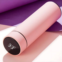 Pink Vacuum Insulated Water Bottle with LED Temperature Display (1 Pc  500ml)