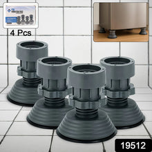 Heavy quality Adjustable Anti Vibration rubber Pads for Appliances | Washing Machine Stand , Refrigerator Stand | 300 kg Capacity, 7-9 cm adjustable Height | Shock-Absorbing, Noise Cancelling (4 Pcs)