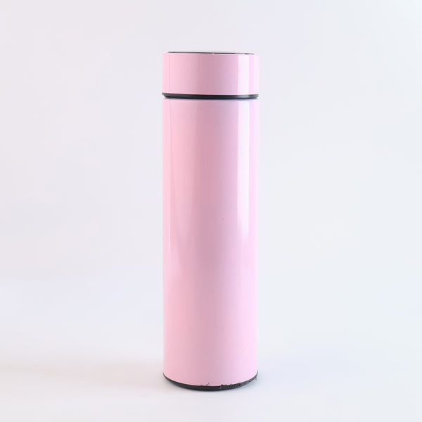 Pink Vacuum Insulated Water Bottle with LED Temperature Display (1 Pc  500ml)