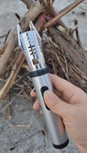 Metal Jet windproof flame Lighter for kitchen and outdoor. adjustable flame. refillable with butane gas.