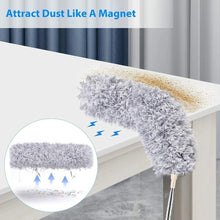 Microfiber Dusters for Cleaning, Telescoping Feather Duster with 100 inches Extendable Handle Pole, Dusting Cleaning Tools for Cleaning High Ceiling, Ceiling Fan, Blinds, Cobwebs, Furniture, Cars