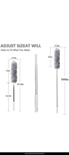 Microfiber Dusters for Cleaning, Telescoping Feather Duster with 100 inches Extendable Handle Pole, Dusting Cleaning Tools for Cleaning High Ceiling, Ceiling Fan, Blinds, Cobwebs, Furniture, Cars