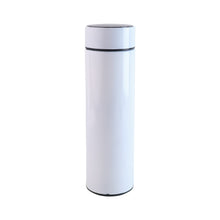 White Vacuum Insulated Water Bottle with LED Temperature Display (1 Pc  500ml)